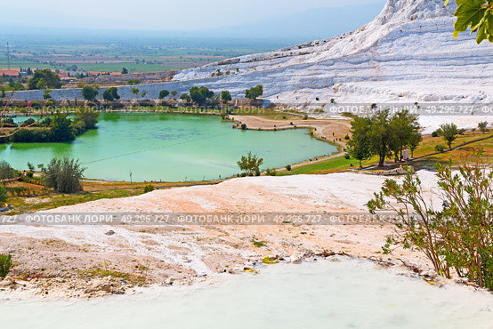     abstract in   pamukkale turkey asia the old calcium bath and travertine water. Стоковое фото, агентство Ingram Publishing / Фотобанк Лори