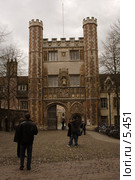 Кембридж, Англия - ворота Trinity college (2006 год). Стоковое фото, фотограф Tamara Kulikova / Фотобанк Лори