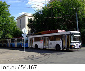 Белый троллейбус (2006 год). Редакционное фото, фотограф Артемьева Анна / Фотобанк Лори