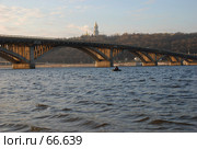 Мост метро в городе Киеве на рассвете (2006 год). Стоковое фото, фотограф Константин Покровский / Фотобанк Лори