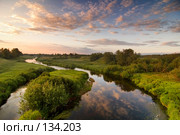 Вечер у реки. Стоковое фото, фотограф Александр Алексеев / Фотобанк Лори