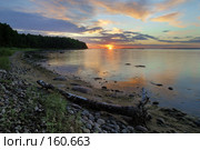 Закат на море. Стоковое фото, фотограф Игорь Соколов / Фотобанк Лори