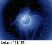 Лунный свет. Стоковая иллюстрация, иллюстратор ElenArt / Фотобанк Лори