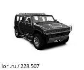 Большой черный автомобиль. Стоковая иллюстрация, иллюстратор ИЛ / Фотобанк Лори