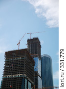 Строительство высотного комплекса. Москва (2008 год). Редакционное фото, фотограф Катыкин Сергей / Фотобанк Лори