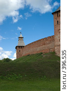 Спасская башня кремля Великого Новгорода (2008 год). Стоковое фото, фотограф Андрей Некрасов / Фотобанк Лори