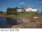 Панорама Ферапонтова монастыря, Вологодская область (2008 год). Редакционное фото, фотограф Александр Максимов / Фотобанк Лори