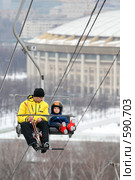 Юный горнолыжник (2008 год). Редакционное фото, фотограф Павлова Татьяна / Фотобанк Лори