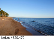 Пустынный берег. Стоковое фото, фотограф Петров Александр / Фотобанк Лори