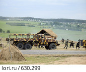 Историческая реконструкция боевых действий - Великая Отечественная война. Стоковое фото, фотограф Вадим Кондратенков / Фотобанк Лори