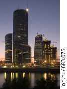Москва Сити. Стройка (2007 год). Редакционное фото, фотограф Алексей Смоляный / Фотобанк Лори