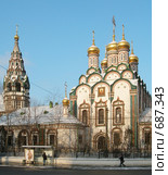 Храм Святителя Николая в Хамовниках. Москва (2009 год). Редакционное фото, фотограф E. O. / Фотобанк Лори