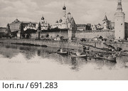 Москва. Кремль. Дореволюционная открытка. Стоковое фото, фотограф Галина Лукьяненко / Фотобанк Лори