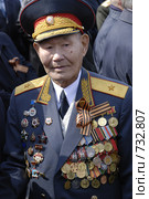 9 мая , чествование ветеранов ВОВ,  мемориал Победы, Улан-Удэ (2008 год). Редакционное фото, фотограф Александр Подшивалов / Фотобанк Лори