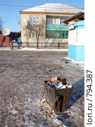Урна с бытовым мусором (2008 год). Редакционное фото, фотограф Александр Тараканов / Фотобанк Лори