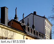 Печные трубы на Сёдермальме. Стокгольм (2009 год). Стоковое фото, фотограф Наталья Лукина / Фотобанк Лори