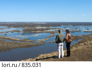 Город Вязники. Вид на Клязьму с Венца (2009 год). Редакционное фото, фотограф Денис Шароватов / Фотобанк Лори