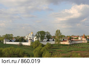 Панорама. Вид на Покровский монастырь, Суздаль, Золотое Кольцо. Россия (2009 год). Стоковое фото, фотограф Denis Kh. / Фотобанк Лори