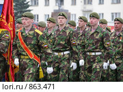 Офицеры в  строю (2009 год). Редакционное фото, фотограф Николай Гернет / Фотобанк Лори