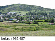 Г.Змеиногорск. Вид на Караульную сопку (2009 год). Стоковое фото, фотограф Дмитрий Сечин / Фотобанк Лори