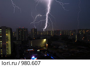Ночная гроза (2007 год). Редакционное фото, фотограф Бугаенко Дмитрий / Фотобанк Лори