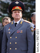 Глава МВД Бурятии генерал-майор милиции министр МВД Виктор Сюсюра (2009 год). Редакционное фото, фотограф Александр Подшивалов / Фотобанк Лори