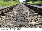 Рельсы. Стоковое фото, фотограф Антон Корнилов / Фотобанк Лори