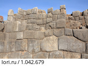 Фрагмент стены руин Саксауаман ( Sacsayhuaman ) (2009 год). Стоковое фото, фотограф Кирилл Трифонов / Фотобанк Лори