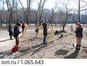 Юные художники (2008 год). Редакционное фото, фотограф Григорий Евсеев / Фотобанк Лори