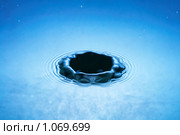 Падение капли воды. Стоковое фото, фотограф Константин Тавров / Фотобанк Лори