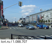 Перекресток улиц  Левобулачной и Мартына Межлаука. Казань (2009 год). Редакционное фото, фотограф Kateri / Фотобанк Лори