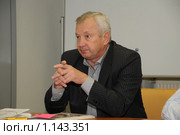 Ревенко Владимир Николаевич куратор Высшей лиги РФБ комиссар РК город Москва (2009 год). Редакционное фото, фотограф Ульянов Александр Михайлович / Фотобанк Лори