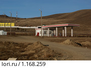 Забайкалье, п. Агинское, автодорога А-166, газозаправочная станция. (2009 год). Стоковое фото, фотограф Валерий Лаврушин / Фотобанк Лори