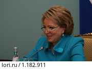 Губернатор Санкт-Петербурга Валентина Ивановна Матвиенко (2009 год). Редакционное фото, фотограф Александр Тарасенков / Фотобанк Лори