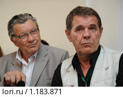 Киноактёры  Алексей Ванин и Алексей Булдаков (2009 год). Редакционное фото, фотограф Free Wind / Фотобанк Лори