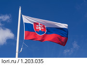 Флаг Словакии. Стоковое фото, фотограф Петр Кириллов / Фотобанк Лори