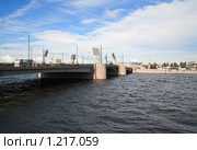 Тучков мост в Санкт-Петербурге (2009 год). Стоковое фото, фотограф Яков Филимонов / Фотобанк Лори