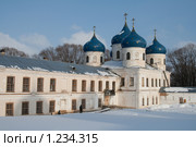 Великий Новгород. Юрьев монастырь. Крестовоздвиженский собор (2009 год). Стоковое фото, фотограф Ярослава Синицына / Фотобанк Лори