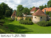 Остатки старой крепости в городе Тршебонь (Требон), Třeboň (Trebon) (2008 год). Стоковое фото, фотограф Лидия Ракчеева / Фотобанк Лори