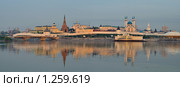 Панорама Казанского кремля на закате. Стоковое фото, фотограф Денис Ларкин / Фотобанк Лори
