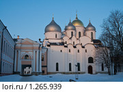 Софийский собор в Великом Новгороде (закат) (2009 год). Стоковое фото, фотограф Ярослава Синицына / Фотобанк Лори