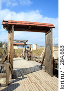 Вход в замок (Золочивский р-н, Львовская обл., Украина) (2009 год). Стоковое фото, фотограф Юрий Брыкайло / Фотобанк Лори