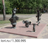 Раменское. Скульптурная композиция с мультипликационными персонажами (2009 год). Редакционное фото, фотограф АЛЕКСАНДР МИХЕИЧЕВ / Фотобанк Лори