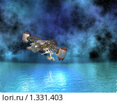 Космический корабль. Стоковая иллюстрация, иллюстратор Alperium / Фотобанк Лори