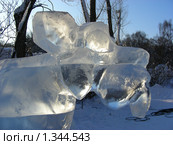 Ледяные скульптуры в Снежном городке. Парк Сокольники, Москва (2010 год). Редакционное фото, фотограф lana1501 / Фотобанк Лори