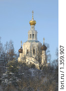 Церковь Троицы Живоначальной (1690) в Троицком-Лыково, Москва (2010 год). Стоковое фото, фотограф Наталия Шевченко / Фотобанк Лори