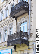 Московские балконы. Большая Пироговская улица (2010 год). Стоковое фото, фотограф Ярослав Каминский / Фотобанк Лори