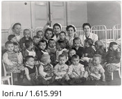Группа детского сада. Москва, Сокольники, 1959 год. Редакционное фото, фотограф Щеголева Ольга / Фотобанк Лори