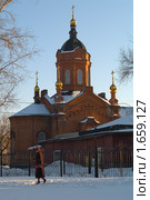 Г.Курган. Восстановленный храм Александра Невского (2007 год). Стоковое фото, фотограф Andrey M / Фотобанк Лори