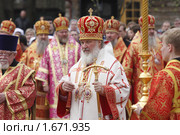 Патриаршее богослужение в Бутове, 1 мая 2010г. Редакционное фото, фотограф Дмитрий Неумоин / Фотобанк Лори
